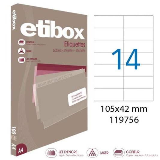 Etikety univerzálne 105x42