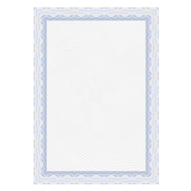 Certifikačný papier APLI A4 modrý 115g 25 hárkov