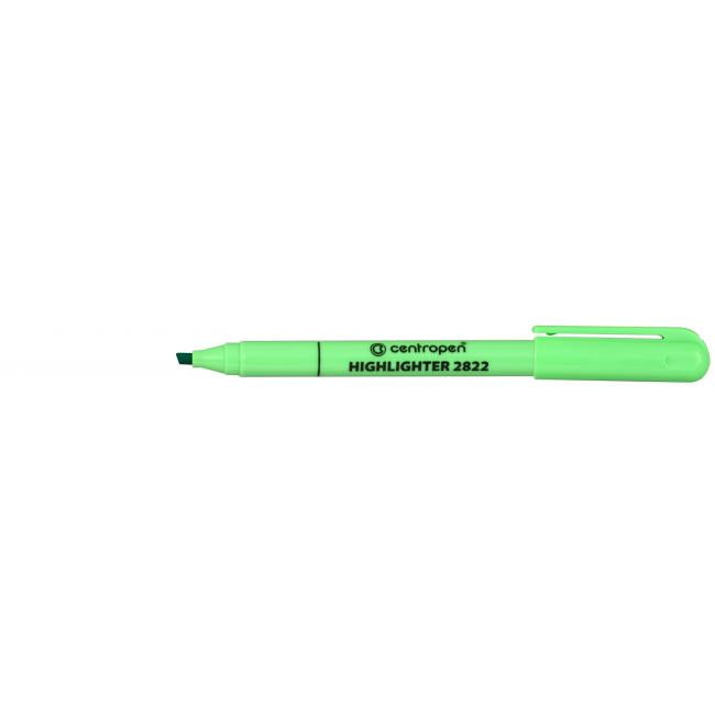 Zvýrazňovač Centropen 2822 svetlozelený