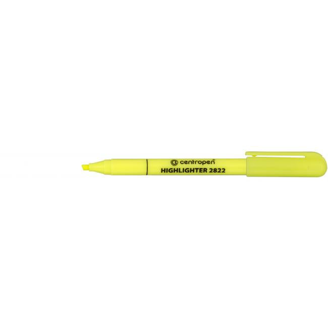 Zvýrazňovač Centropen 2822 žltý
