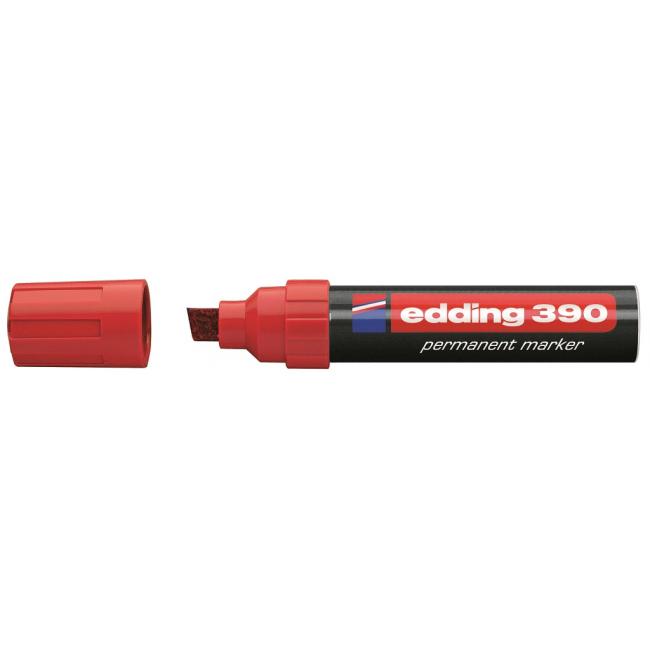 Permanentný popisovač edding 390 červený