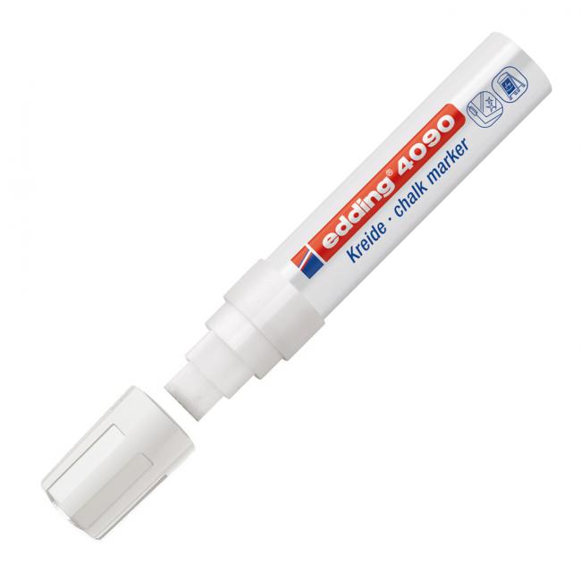 Popisovač na sklo edding 4090 biely