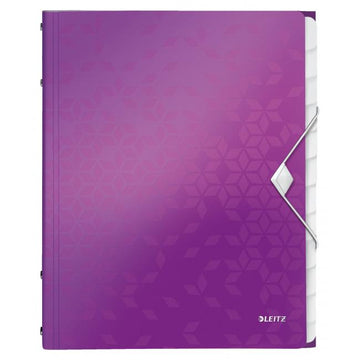 Triediaca kniha 12 Leitz WOW purpurová