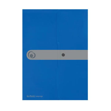 Plastový obal A4 s cvočkom Herlitz Easy Orga modrý