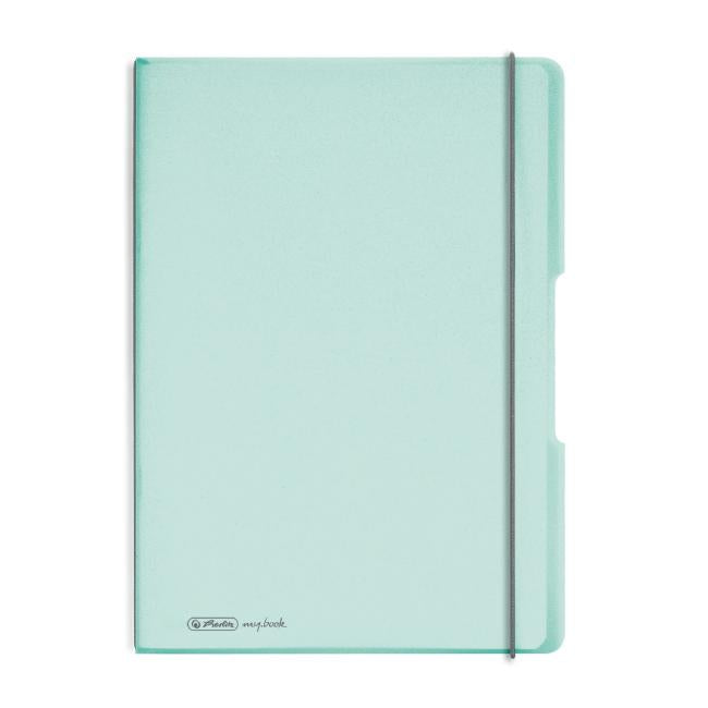 Zošit my.book Flex Mint A4 2x40 listov linajkový štvorčekový PP