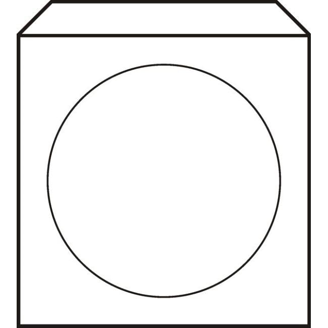 Obálky na CD 125x125 s okienkom 100 ks