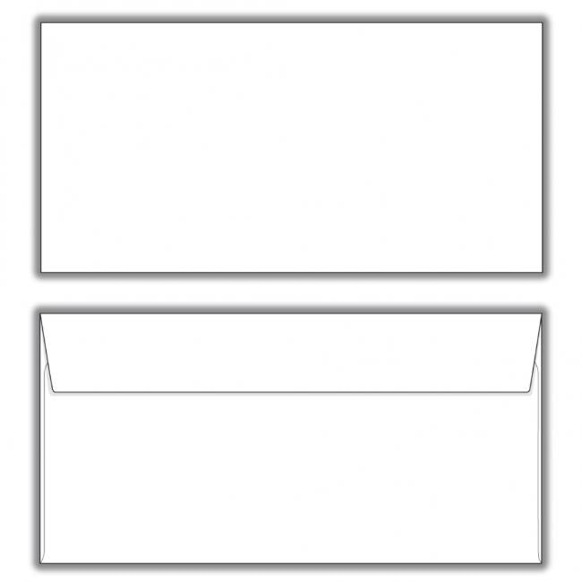 Poštové obálky DL s páskou, 1000 ks