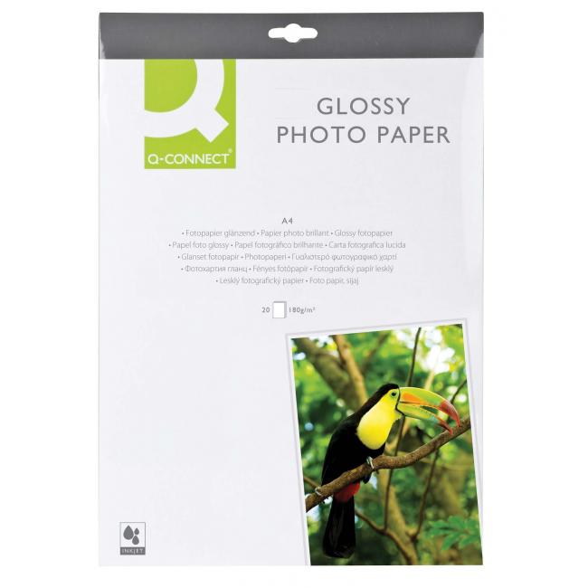 Fotopapier Q-Connect vysoký lesk, 180g, 20 hárkov