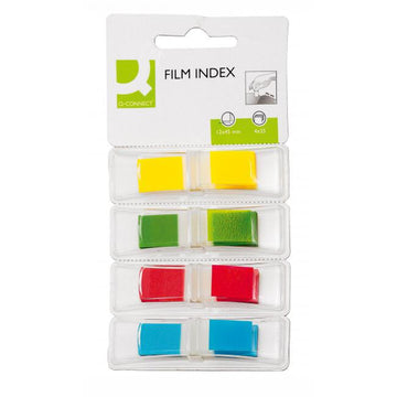 Záložky Q-CONNECT v zásobníku 12,5x43mm, 4x36l